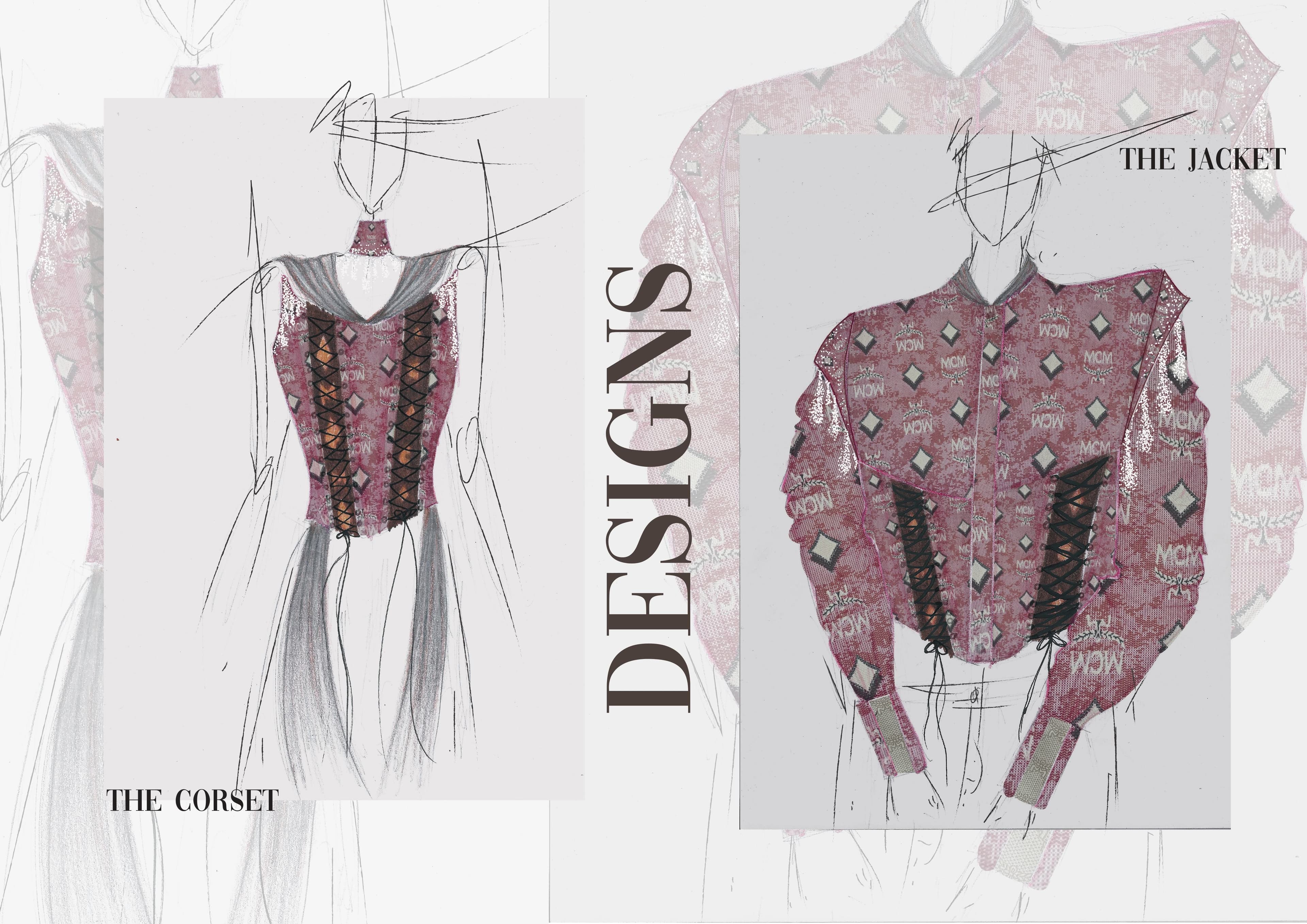 Alycia Gränachers Designs für das STF x MCM Upcycling Projekt