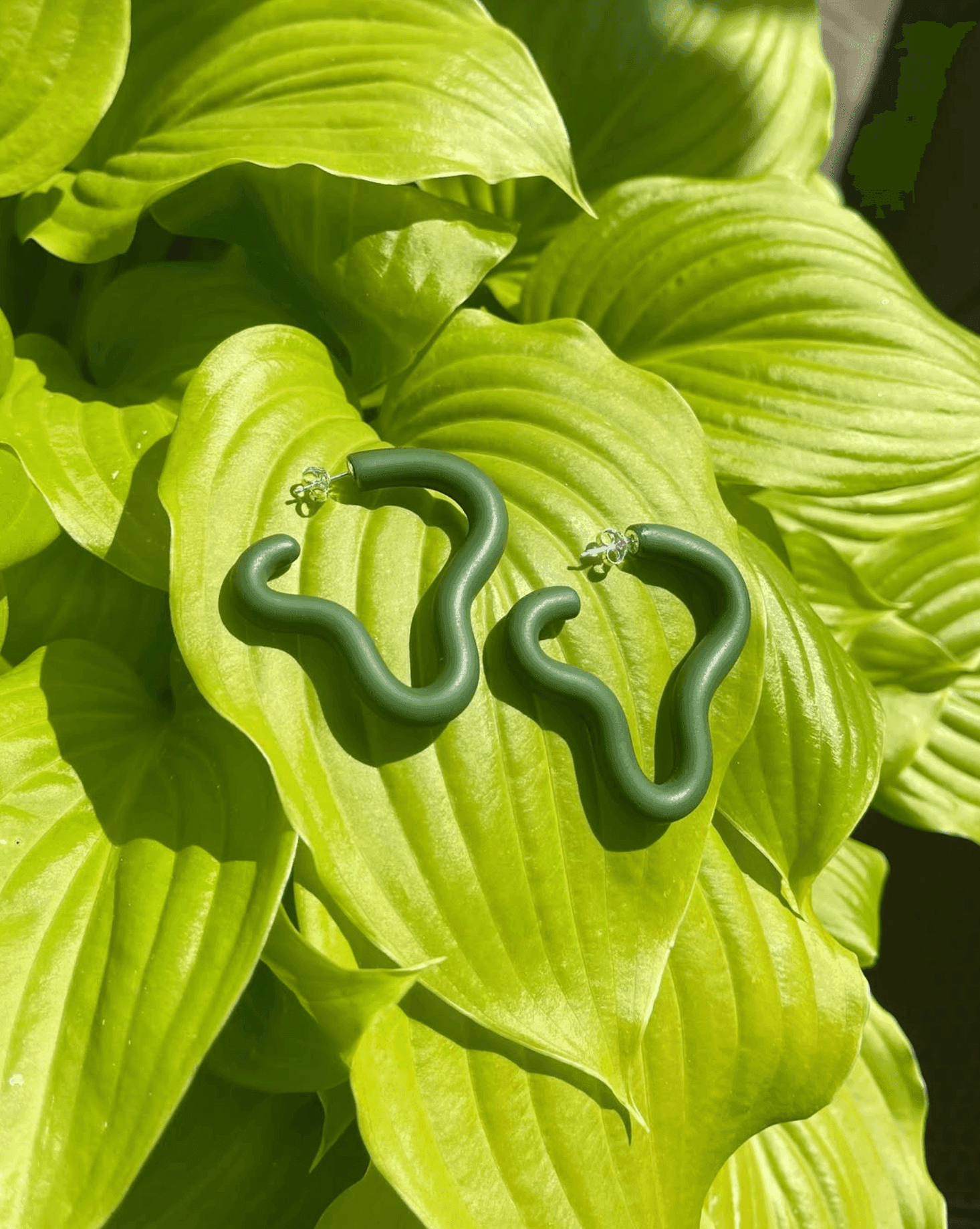 Ohrdinge: grüne Ohrringe