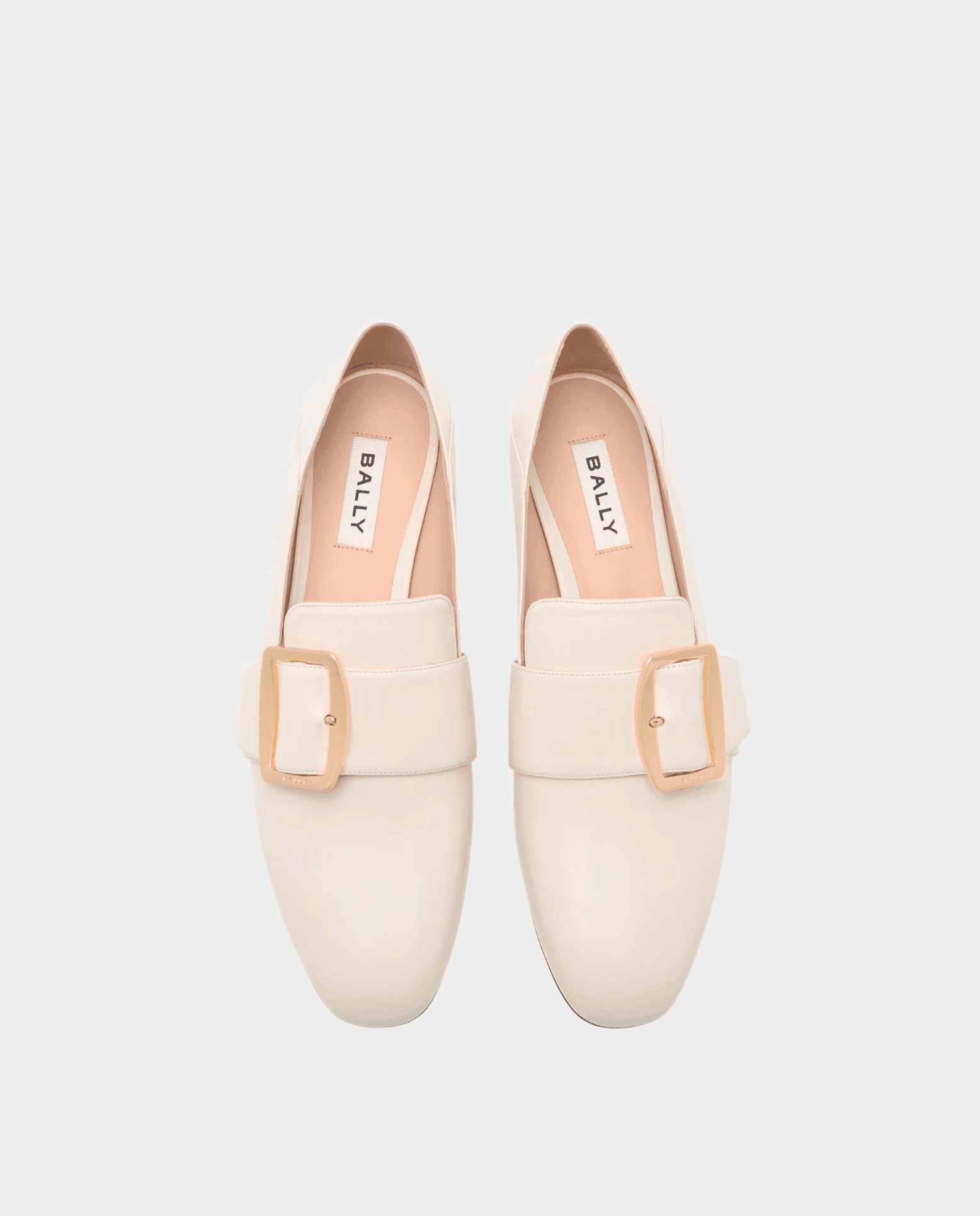 Bally Boucle Slipper Leder-Elfenbein